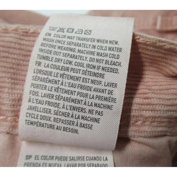American Eagle Outfitters Pink Corduroy Super Stretch Jeans Size 24 Short - Picture 6 of 6
